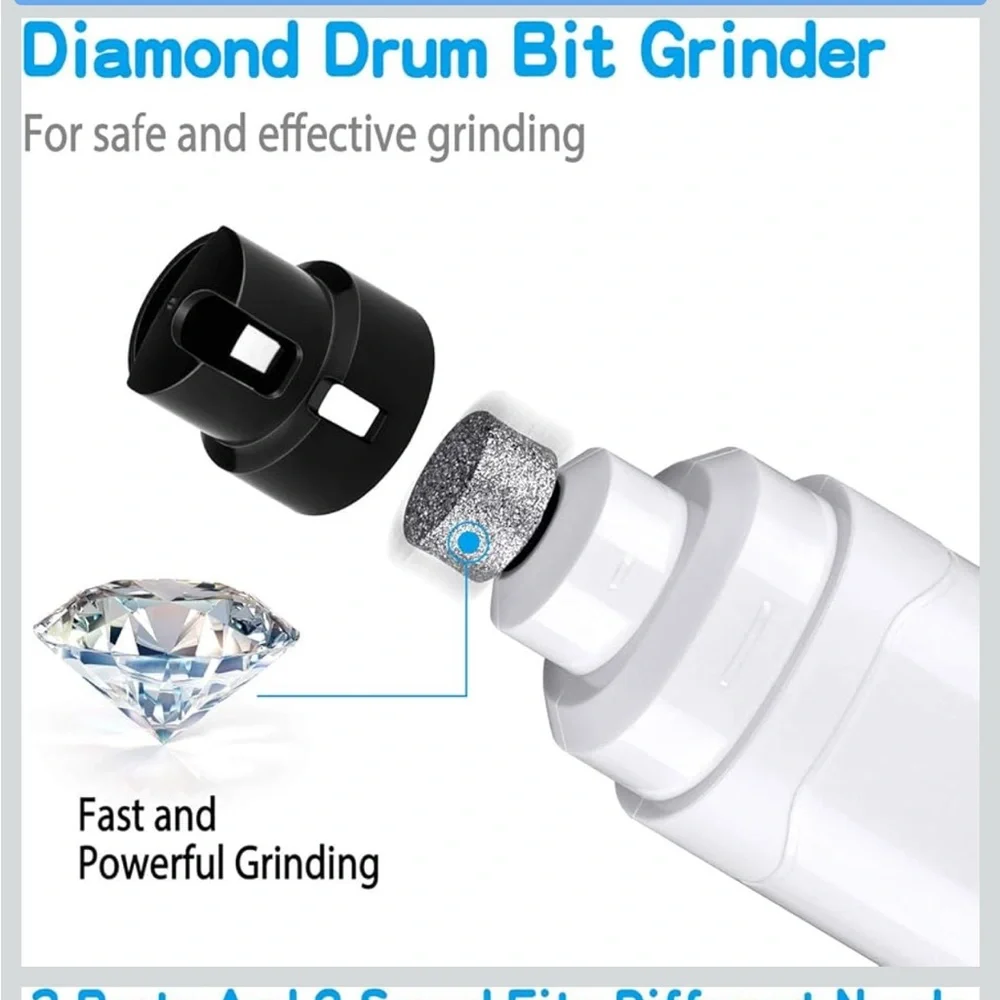 2-Speed Pet Nail Grinder with USB Charging